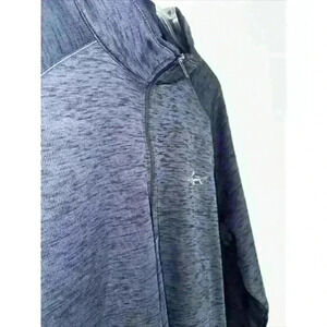 Greg Norman Men's Size Large 1/4 Zip Navy Blue Pullover Great for Fall Golfing!